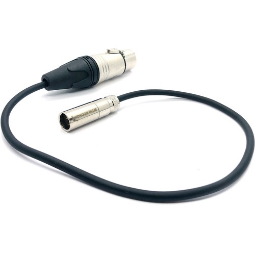 Kondor Blue Mini XLR to XLR for Blackmagic Pocket 4K/6K Camera (Black, 40cm)