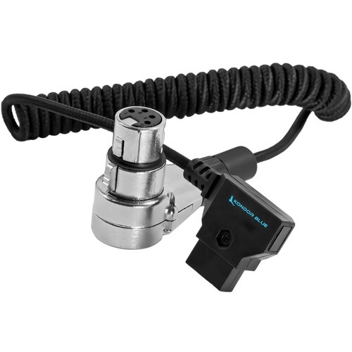 Kondor Blue D-Tap to 4 Pin XLR Female Right Angle Adapter Power