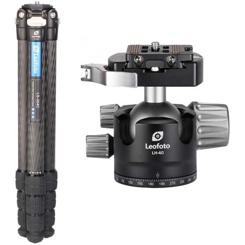 Leofoto LS-324C Ranger Series Tripod and LH-40LR Ball Head Kit