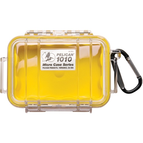 Pelican 1010 Micro Case (Yellow/Clear)