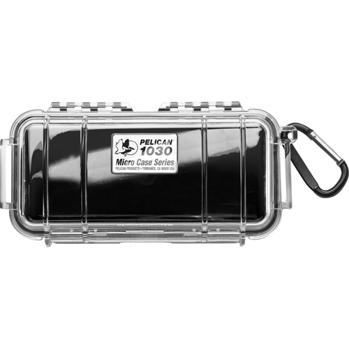 Pelican 1030 Micro Case (Black/Clear)