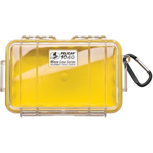 Pelican 1040 Micro Case (Yellow/Clear)
