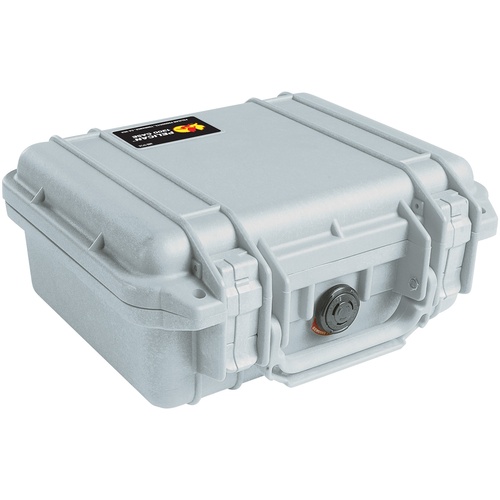 Pelican 1200 Case (Silver, No Foam)