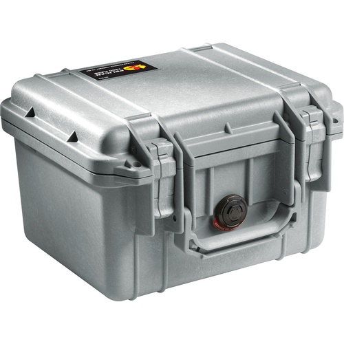 Pelican 1300 Case (Silver, No Foam)