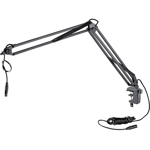 K&M 23850 Broadcast Microphone Desk Arm and Clamp