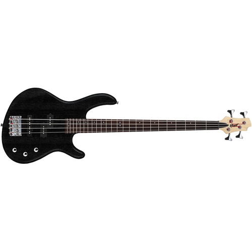 Cort Action PJ Bass with Guitar Bag (Open Pore Black)