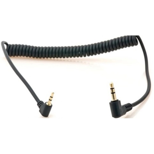 Titan 3-Pole TRS 2.5mm Male to 3-Pole TRS 3.5mm Male Coiled Stereo Audio Cable