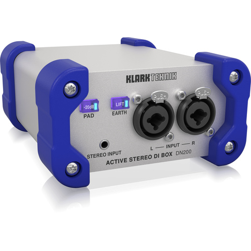 Klark Teknik DN200 V2 - Two Channel Active DI Box with Extended Dynamic Range & Sum/Split Options