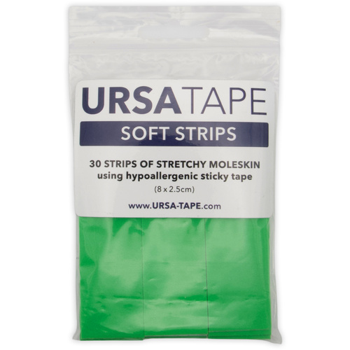 Ursa Tape - Green Chroma Key Small Soft Strips (30 Strips, 8cm x 2.5cm)