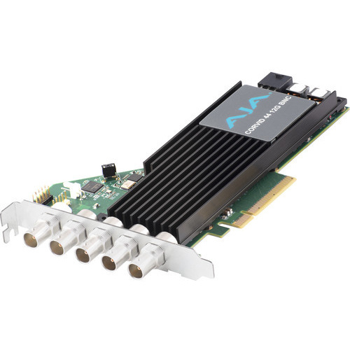 AJA Corvid 12G-SDI PCIe, x4 Ch I/O, Short Bracket, Passive Cooling, HDBNC