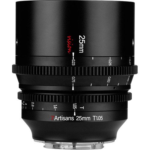 7Artisans 25mm T1.05 Vision Cine Lens (E Mount)