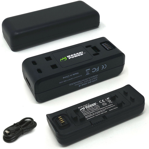 Wasabi Insta360 ONE R Battery (2-Pack) and Dual USB Charger