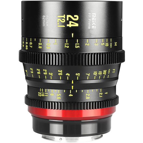 Meike 24mm T2.1 Full-Frame Prime Cine Lens (E-Mount, Feet/Meters)