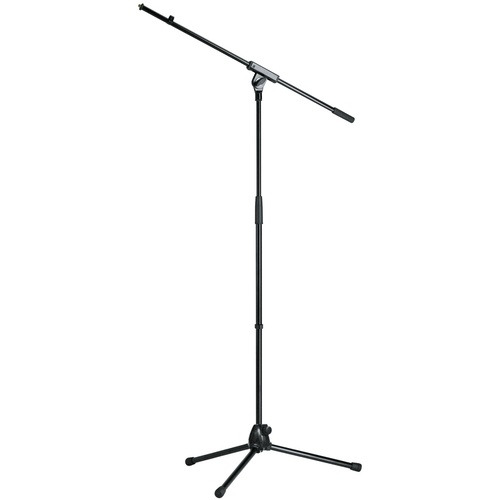 K&M 21070 Tripod Microphone Stand with Boom (Black)