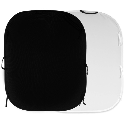 Manfrotto Collapsible Reversible Background (1.8 x 2.1m, Black/White)