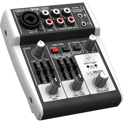 Behringer XENYX 302USB 5-Input Compact Mixer with USB