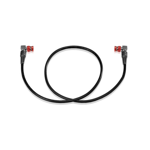 SHAPE BNC Male to BNC Male 12G-SDI 4K Coaxial Cable with Right-Angle Connectors (0.6m)