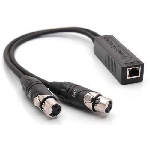 Amphenol Amphe-Dante Series 2x XLR to RJ45 Cable (Black)