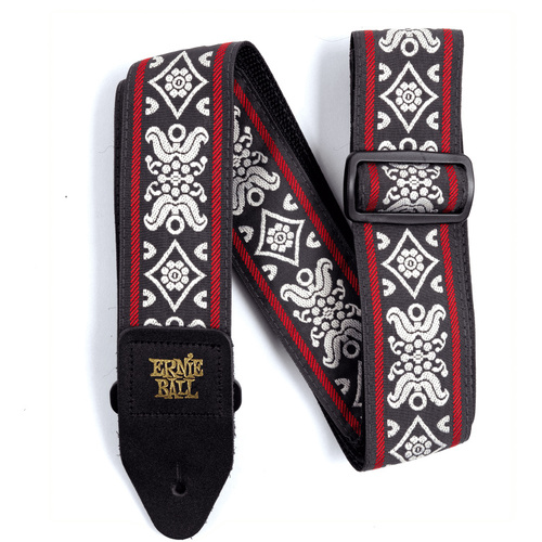 Ernie Ball Jacquard Guitar Strap - Blackjack Red