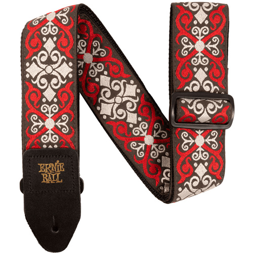 Ernie Ball Jacquard Guitar Strap - Red Trellis