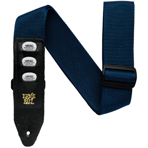 Ernie Ball Pick Holder Guitar Strap - Navy