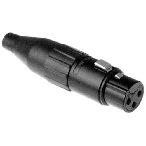 Amphenol AC Series 3 Pin XLR Cable Connector (Tin Plating, Female, Black)