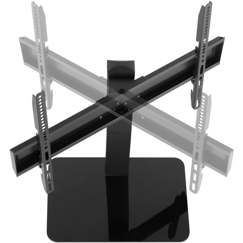 Brateck 37-70" Universal Swivel Tabletop TV Stand with Glass Base