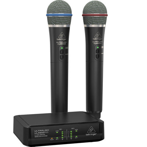 Behringer ULTRALINK ULM302MIC 2.4 GHz Wireless Microphone System (Dual-Channel, 2 Mics) - Open Box