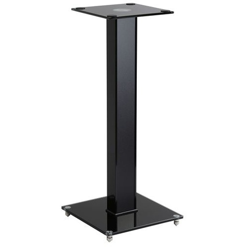 Brateck 60cm Aluminium/Glass Floor Standing Book Shelf Speaker Stand (Pair)