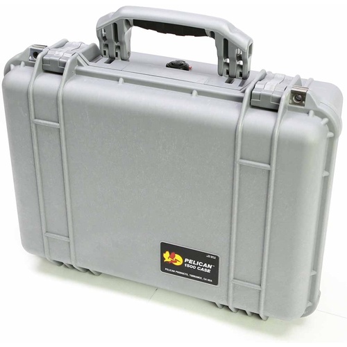 Pelican 1500 Case (Silver, No Foam)