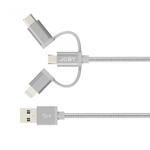 Joby Charge and Sync Cable 3-in-1 Space Grey (1.2m)
