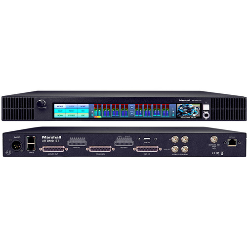 Marshall Multi-Channel Digital Audio Monitor with with Pre-Installed Dante Module