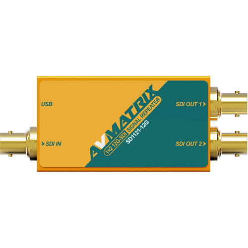 AVMATRIX 1x2 12G-SDI Signal Repeater