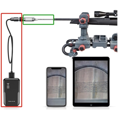 Teslong Wireless Adapter Box and USB-to-Aviation Connector Cable for Select Borescopes