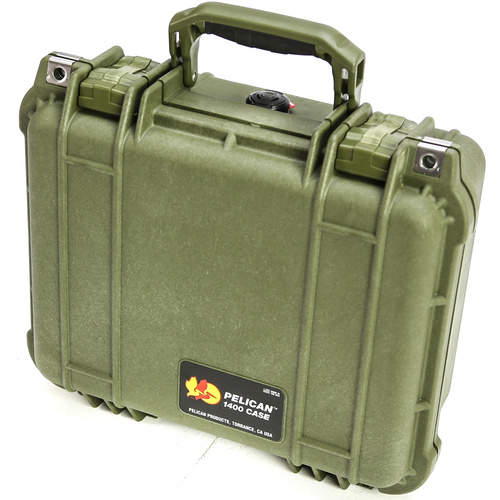 Pelican 1400 Case (Olive Drab Green, No Foam)