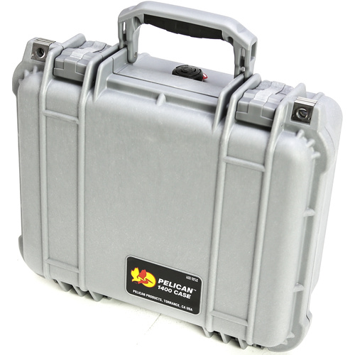 Pelican 1400 Case (Silver, No Foam)