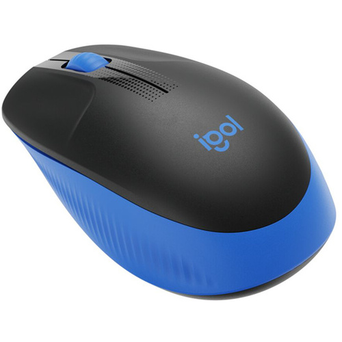Logitech M190 Full Size Wireless Mouse - Blue