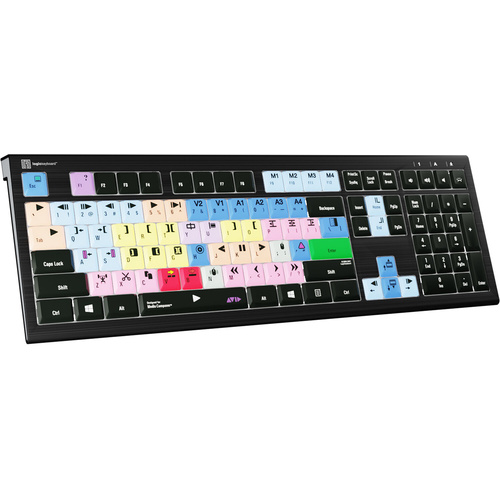 Logickeyboard ASTRA 2 Avid Media Composer Keyboard for Windows 7, 8, 8.1, 10 (Silver)