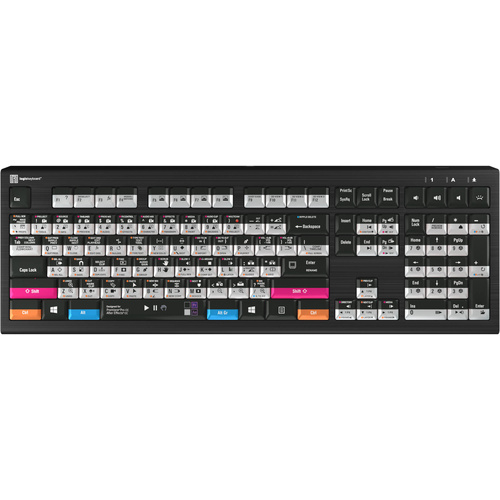 Logickeyboard ASTRA 2 Backlit Keyboard for Premiere Pro and After Effects (Windows, US English)
