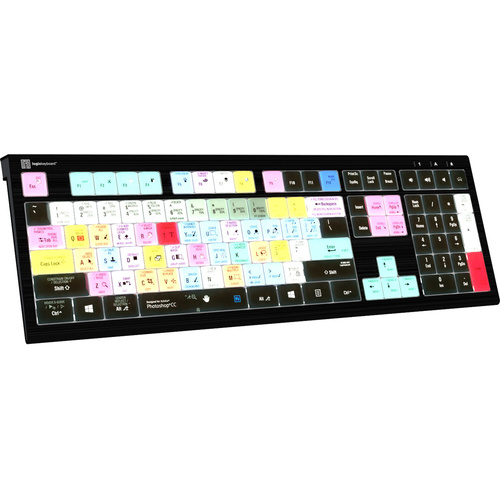 Logickeyboard ASTRA 2 Backlit Keyboard for Adobe Photoshop CC (Windows, US English)