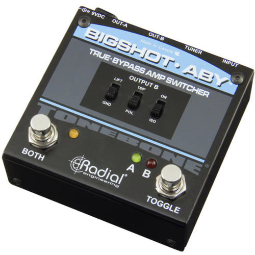 Radial Engineering BigShot ABY True-Bypass Amplifier Switcher with Tuner Out and LED Lights