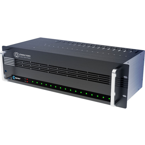 Kiloview Cradle Series 16-Channel Redundant Power Rackmount Frame (3 RU)
