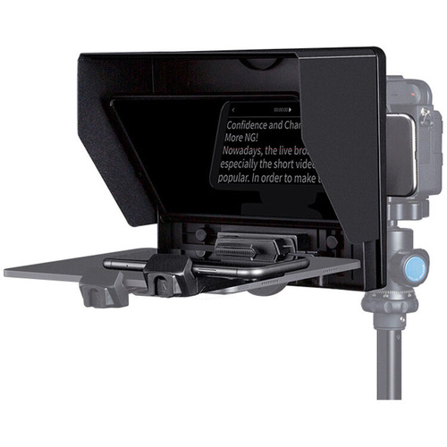 FeelWorld TP10 Portable Folding Teleprompter for Smartphone/Tablet/DSLR (25.4cm)