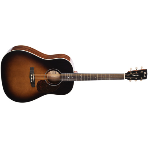 Cort Earth Electro Acoustic Guitar with Guitar Bag (Sunburst)