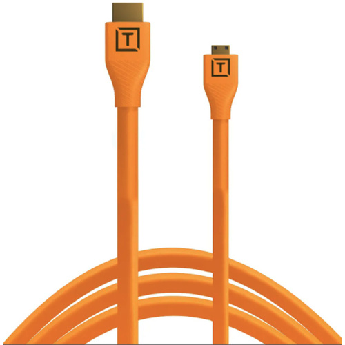 Tether Tools Tetherpro HDMI Micro 2.0 To HDMI 2.0 (4.6m, Orange)