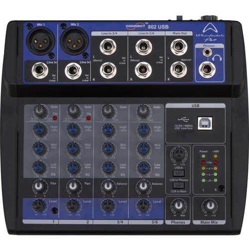 Wharfedale Pro Connect 802 Mini Mixer USB
