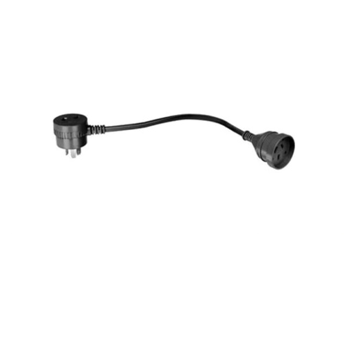 Black Extension Lead 10A 1.5mm (3m)