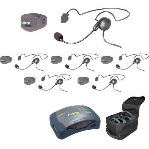 Eartec UPCYB6 UltraPAK 6-Person HUB Intercom System with Cyber Headset