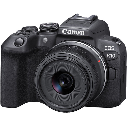 Canon EOS R10 Mirrorless Camera with RF-S 18-45mm f/4.5-6.3 IS STM Lens