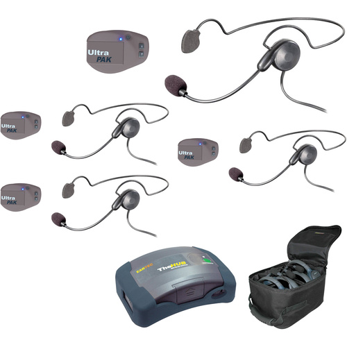 Eartec UPCYB4 UltraPAK 4-Person HUB Intercom System with Cyber Headset